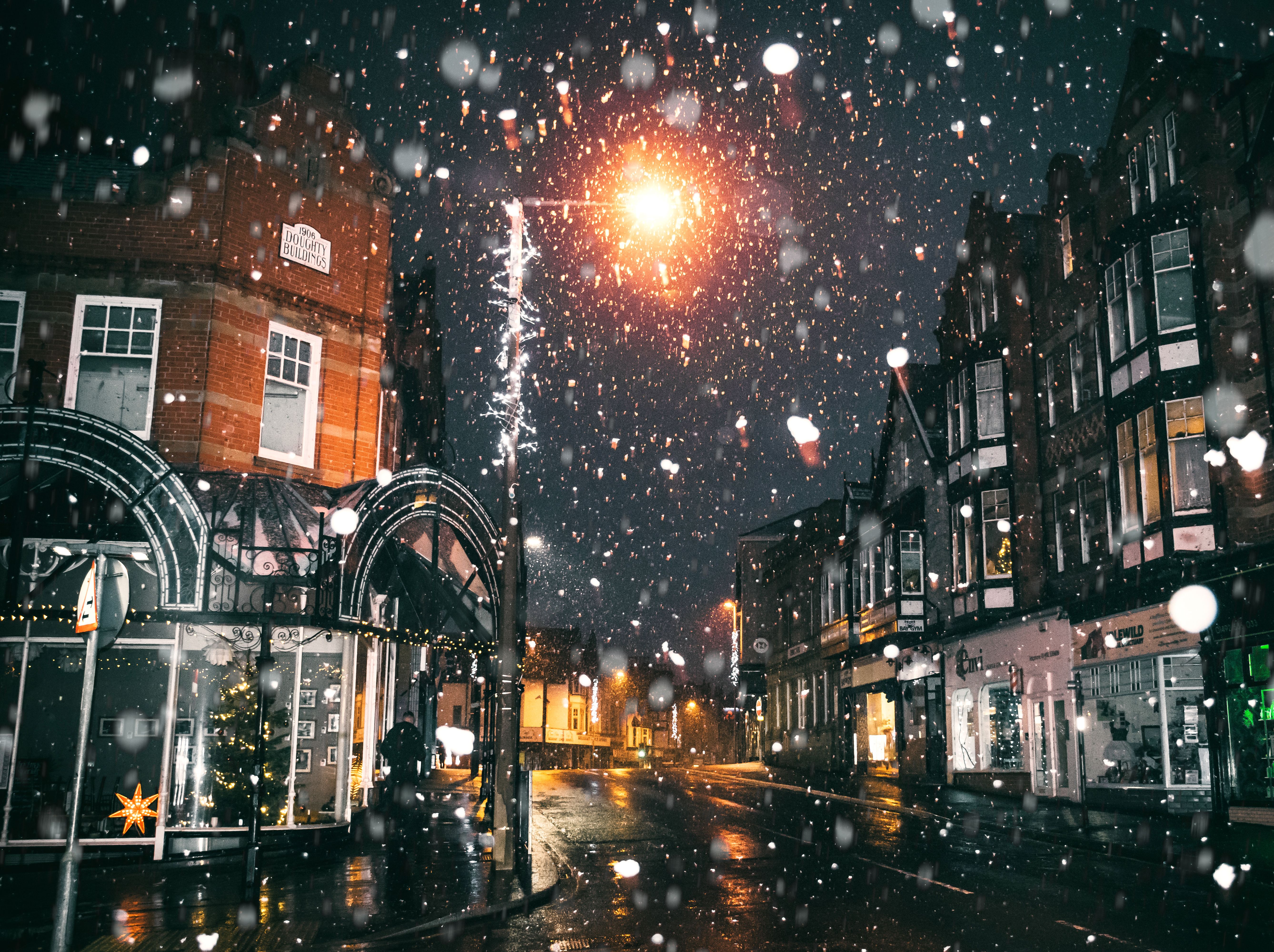 雪 · 傍晚